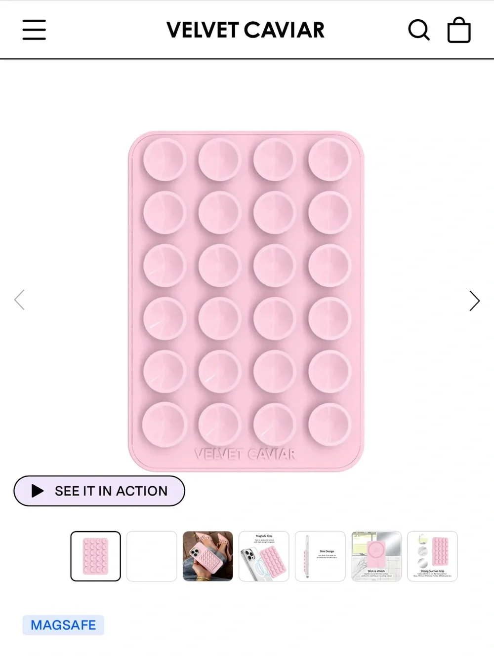 Velvet Caviar - strawberry milk case